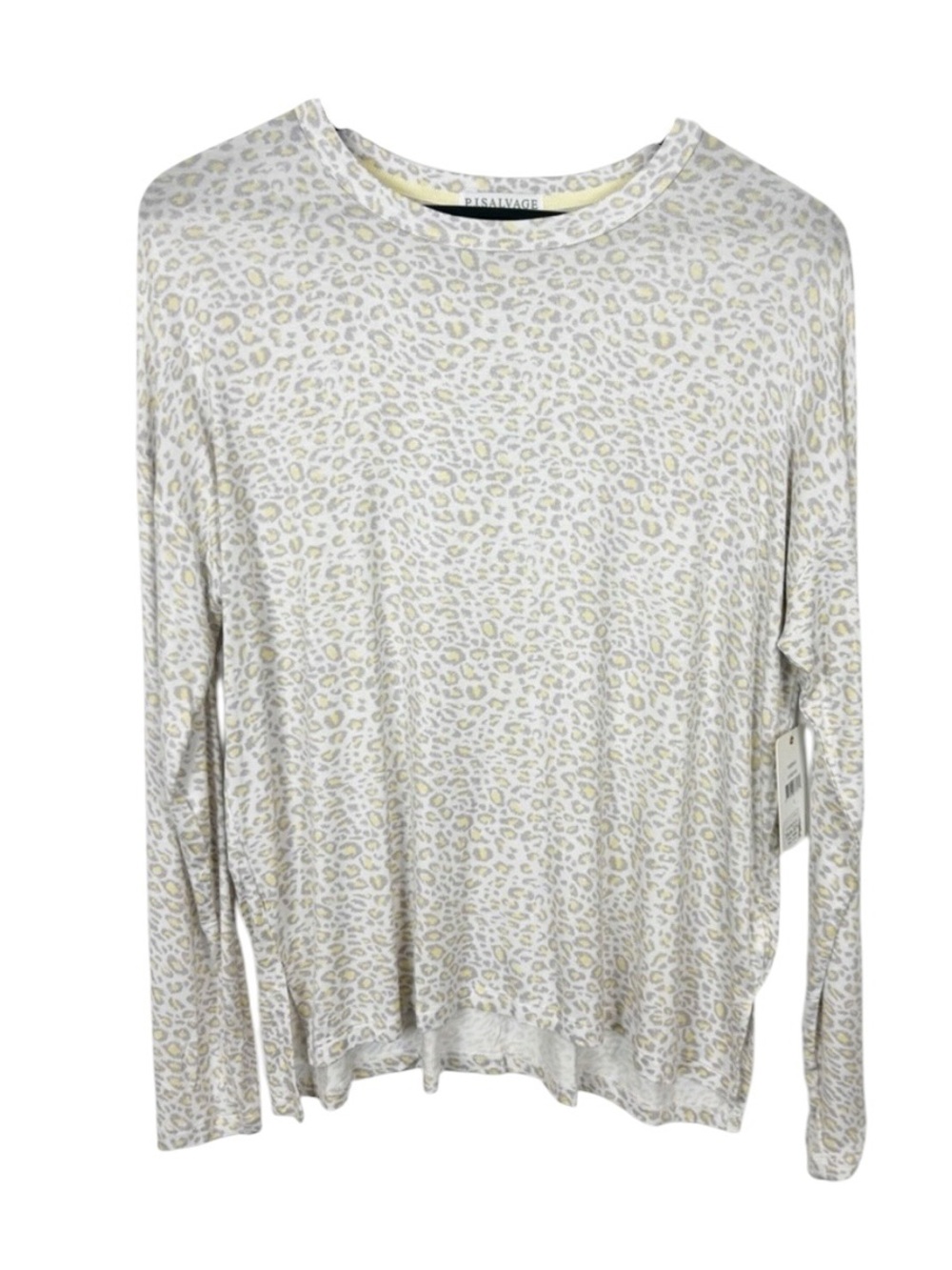 PJ Salvage Sunshine Leopard Long Sleeve PJ Top Size Small